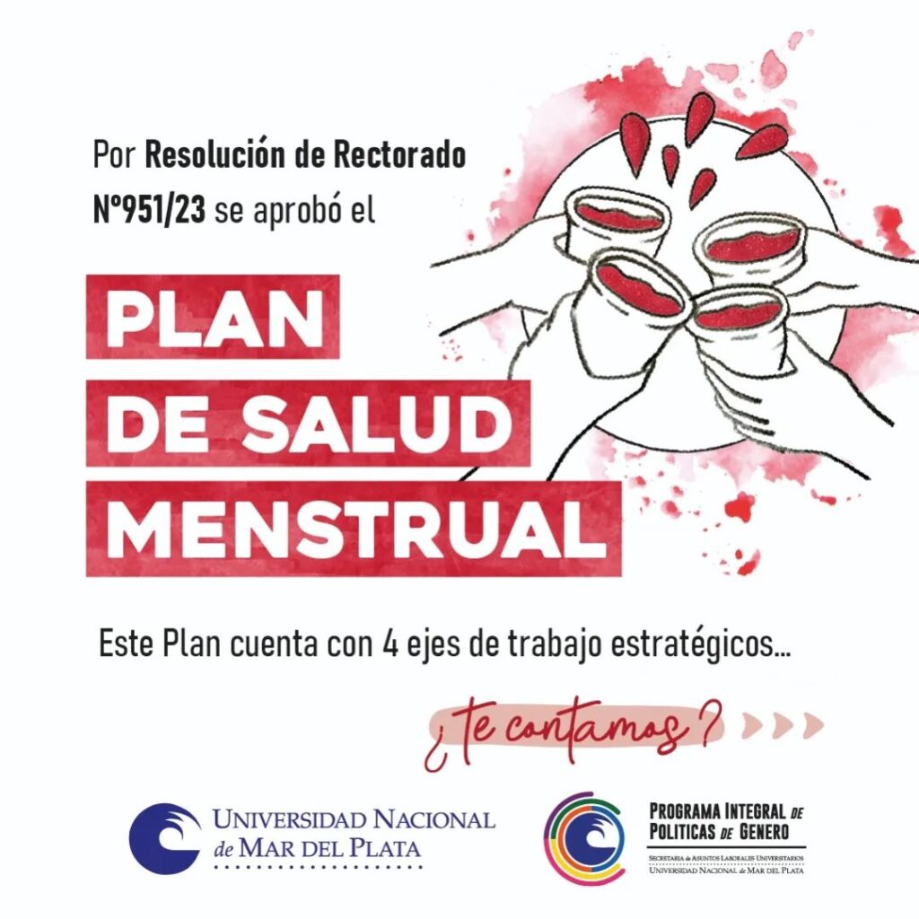 La UNMdP presentará el Plan de Salud Menstrual