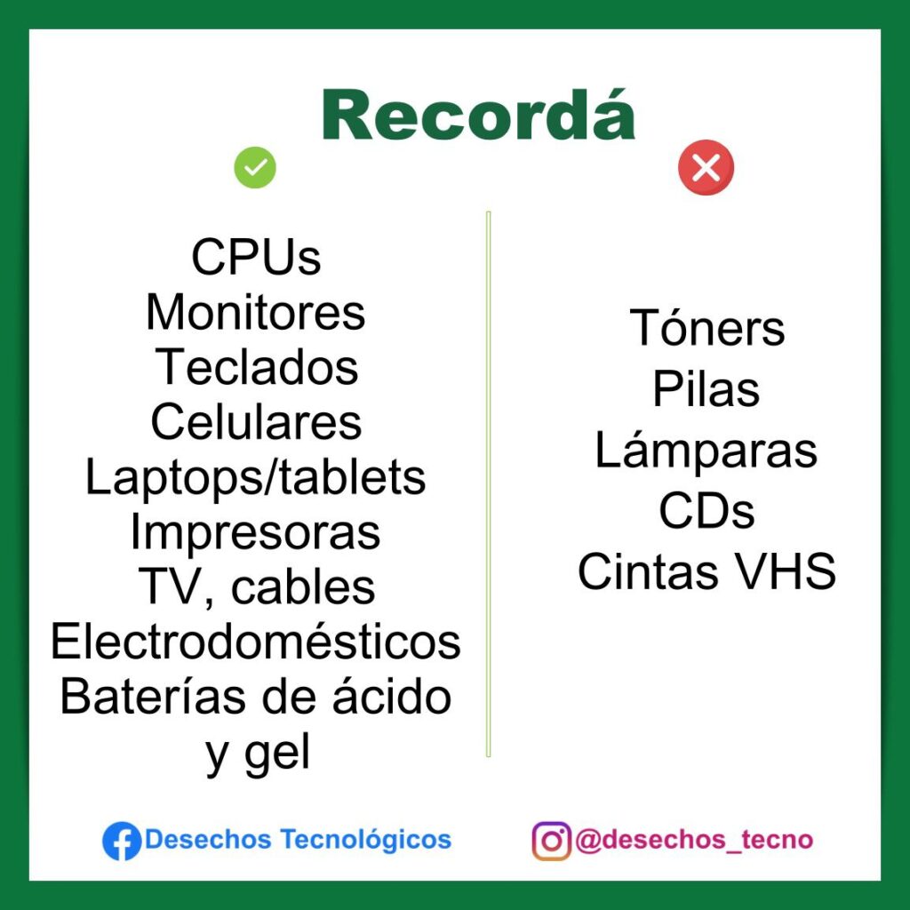 Escuela Nacional de Pesca: recepción de residuos tecnológicos