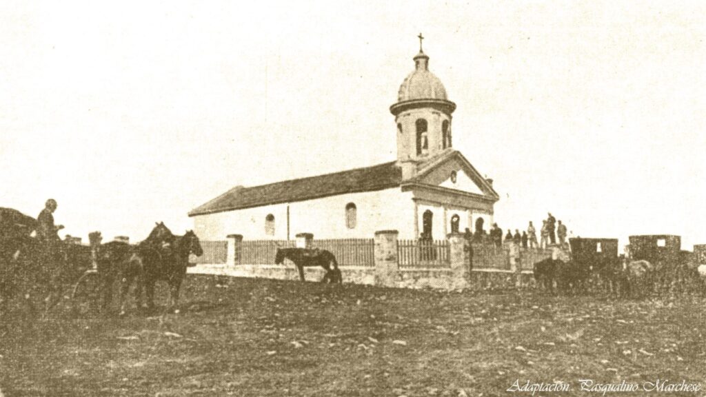 Fotografía antigua de la Capilla Santa Cecilia.
Mar del Plata