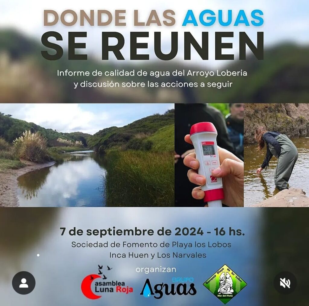 Presentarán el informe de calidad de agua del arroyo Lobería